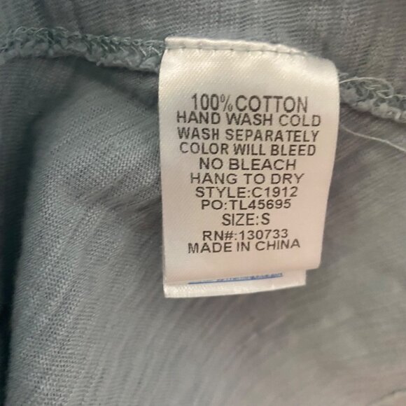 Umgee Womens Cotton Tunic Dress S Short Sleeve Knee Length Lagenlook - Picture 3 of 8